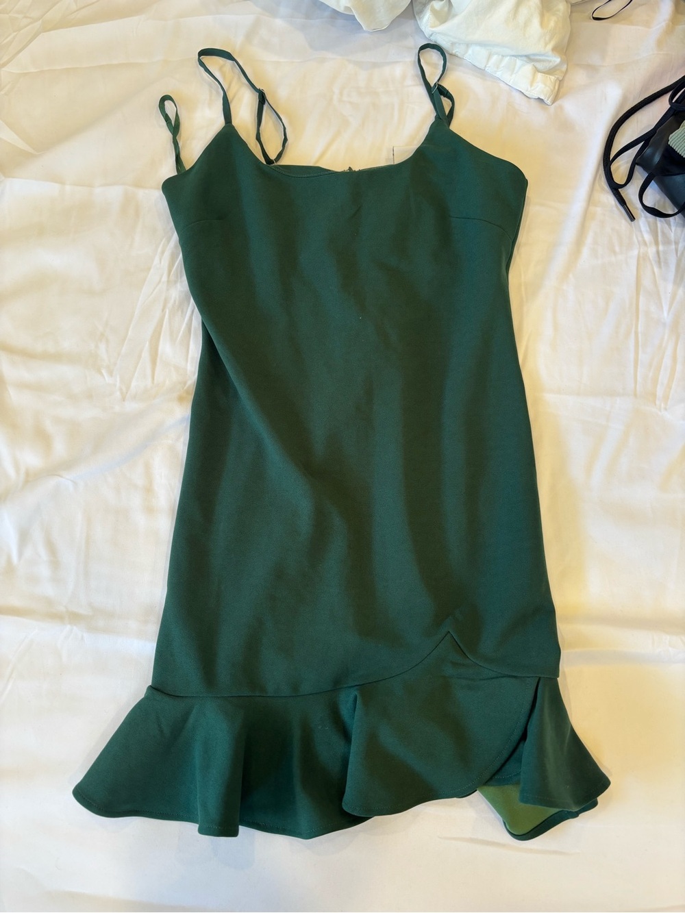 Selfie Leslie Dark Green Mini Dress